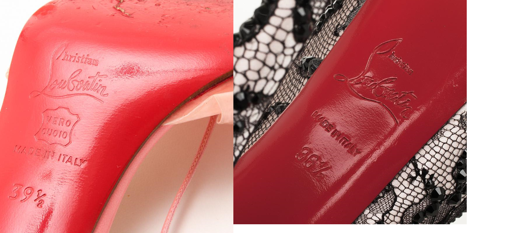 Fake and Authentic Christian Louboutin Soles